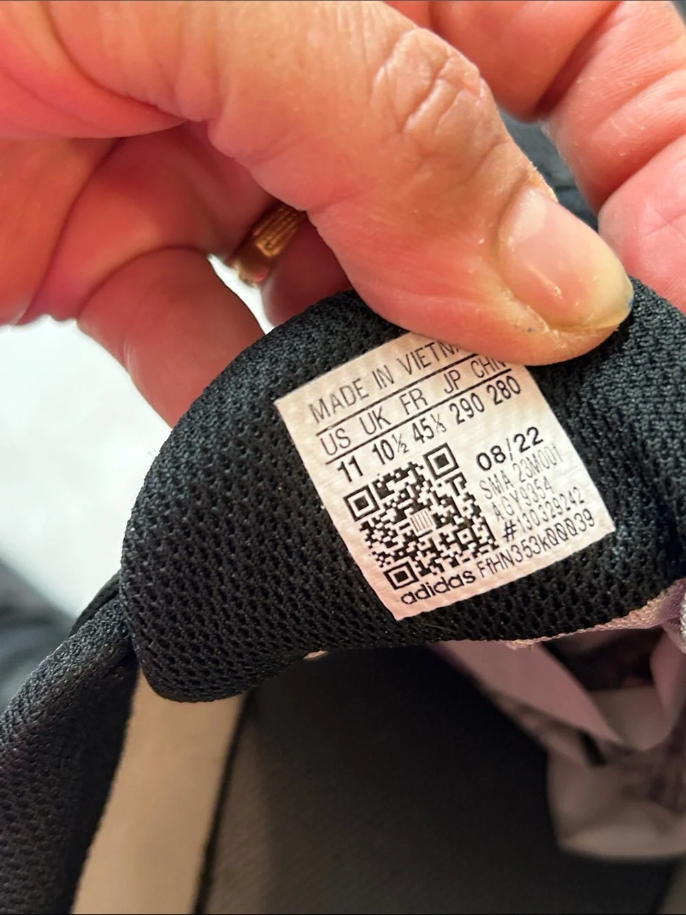 adidas Black Mesh Athletic Trainers